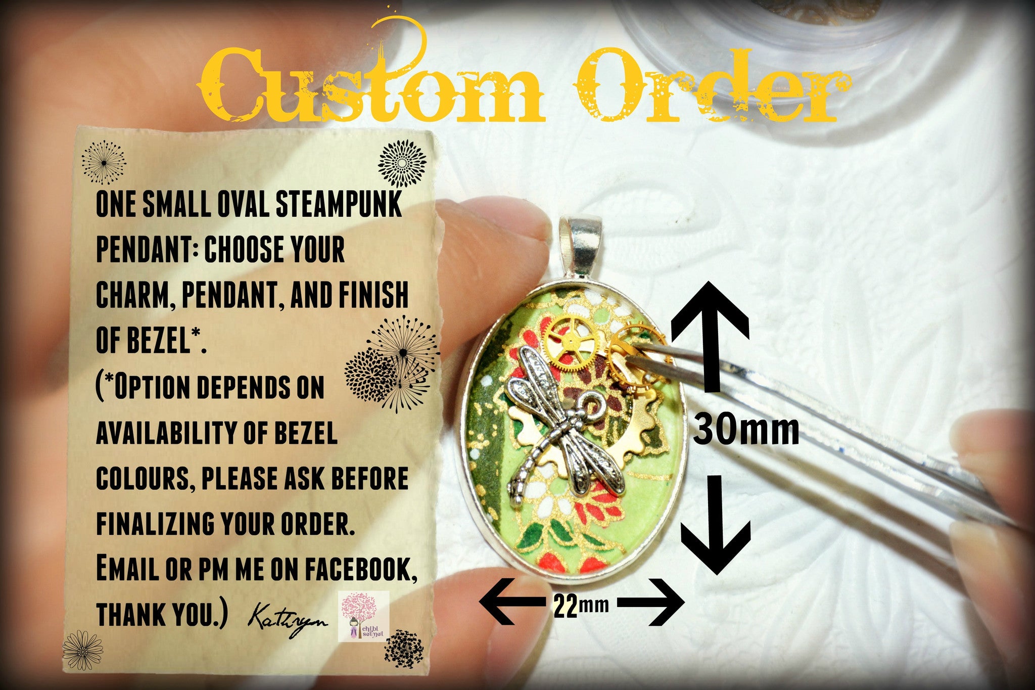 Custom Order - Small Oval